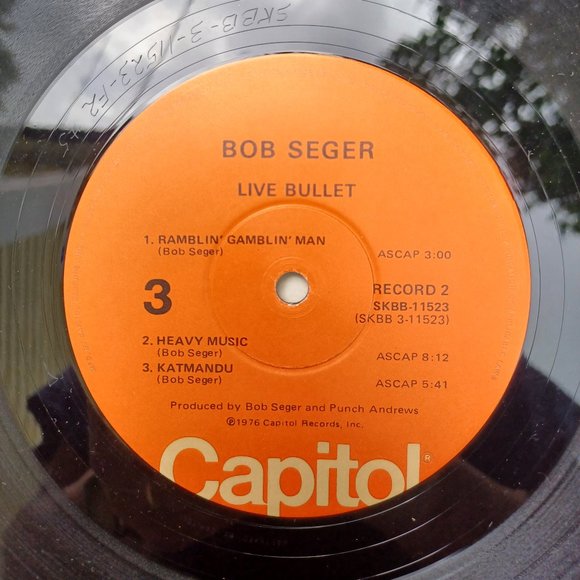 Vintage Bob Seger And The Silver Bullet Band "Live Bullet"  Vinyl Record - Picture 4 of 9